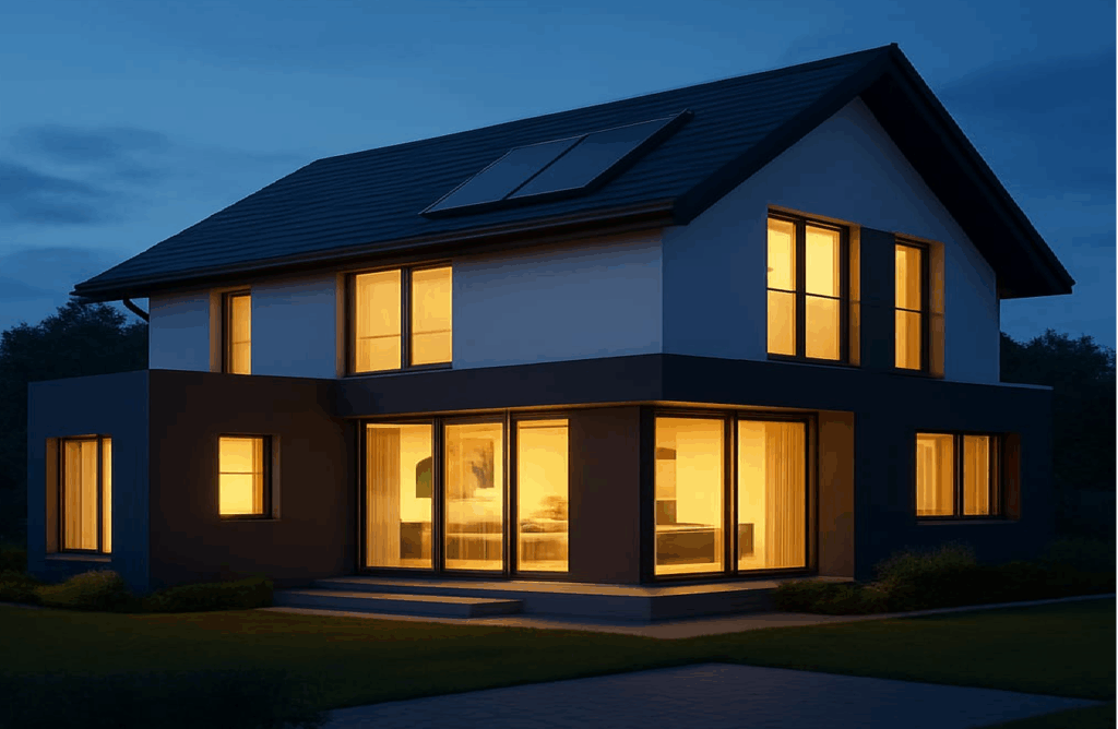 Une maison a bien installée une pompe à chaleur air-eau avec un ballon électrique  pris en charge par l'état à 100%